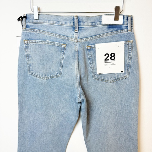 RE/DONE | Easy Straight Button Fly Jeans in Ripped Tide - Picture 7 of 13